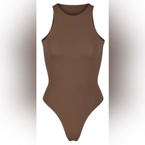 Skims Fits Everybody High Neck Bodysuit - oxide (M)